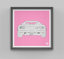 画像をギャラリービューアに読み込む, Ferrari 288 GTO Print - Pink - Fueled.art
