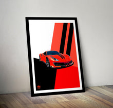 画像をギャラリービューアに読み込む, Ferrari 488 Pista Print - Fueled.art
