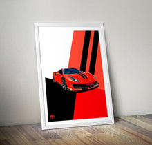 Lade das Bild in den Galerie-Viewer, Ferrari 488 Pista Print - Fueled.art
