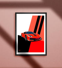 画像をギャラリービューアに読み込む, Ferrari 488 Pista Print - Fueled.art
