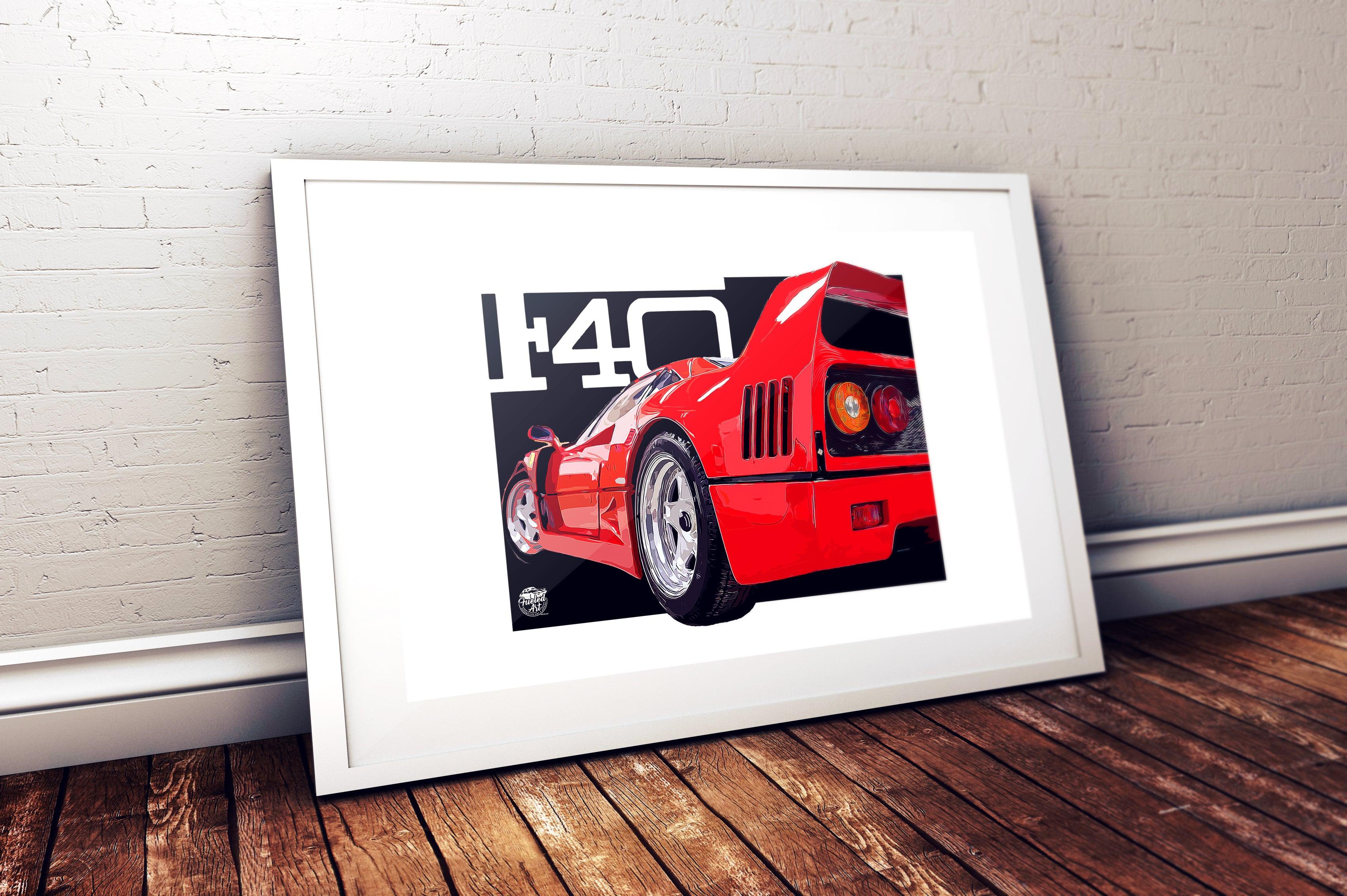 Ferrari F40 Print - Fueled.art