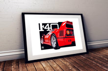 画像をギャラリービューアに読み込む, Ferrari F40 Print - Fueled.art
