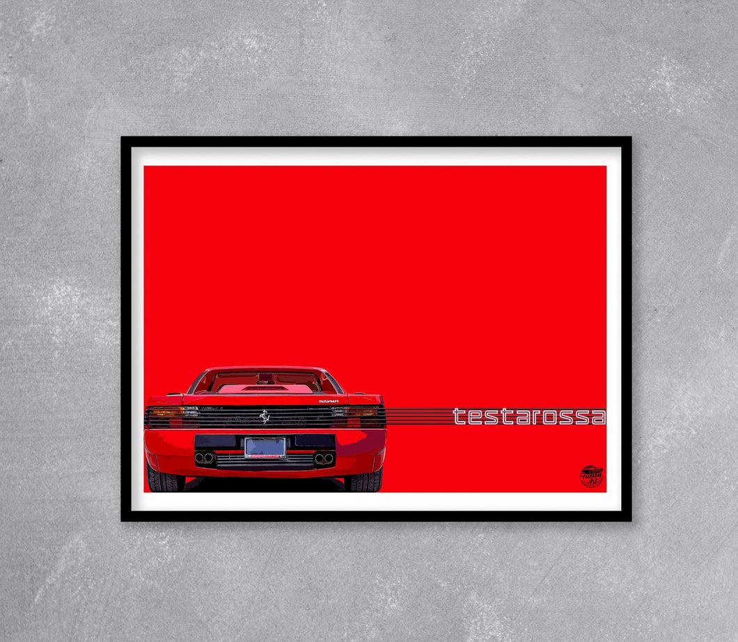 Ferrari Testarossa Print - Fueled.art