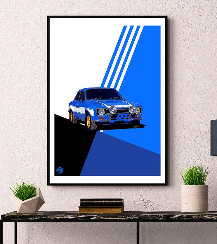 Ford Escort Mk1 RS1600 Print - Fueled.art