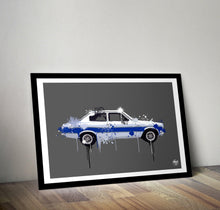 Cargar imagen en el visor de la galería, Ford Escort Mk1 RS2000 Print - Fueled.art
