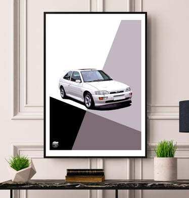 Ford Escort RS Cosworth Print - Fueled.art