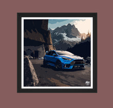 Load image into Gallery viewer, Ford Focus RS Mk3 print - Fueled.art
