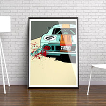 Load image into Gallery viewer, Ford GT40 Le Mans Print - Fueled.art
