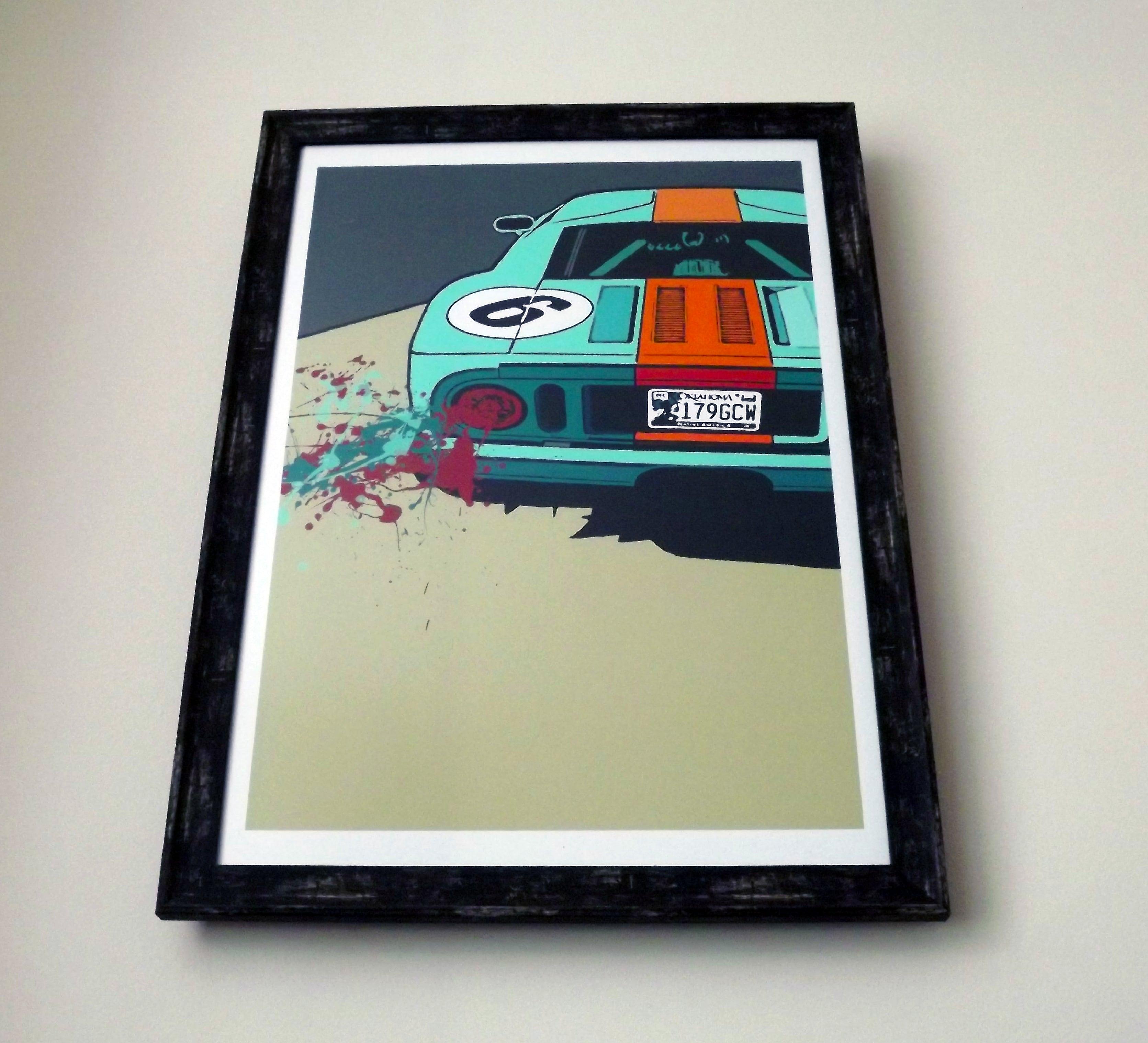 Ford GT40 Le Mans Print - Fueled.art