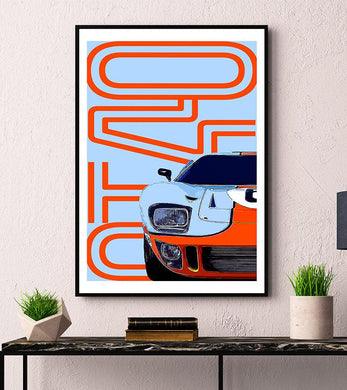 Ford GT40 Print - Fueled.art