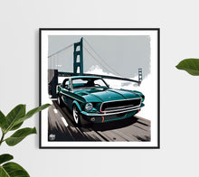 Load image into Gallery viewer, Ford Mustang Bullitt print - Fueled.art
