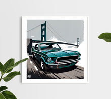 Load image into Gallery viewer, Ford Mustang Bullitt print - Fueled.art
