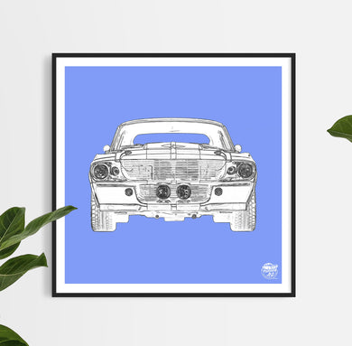 Ford Mustang GT500 Print - Fueled.art
