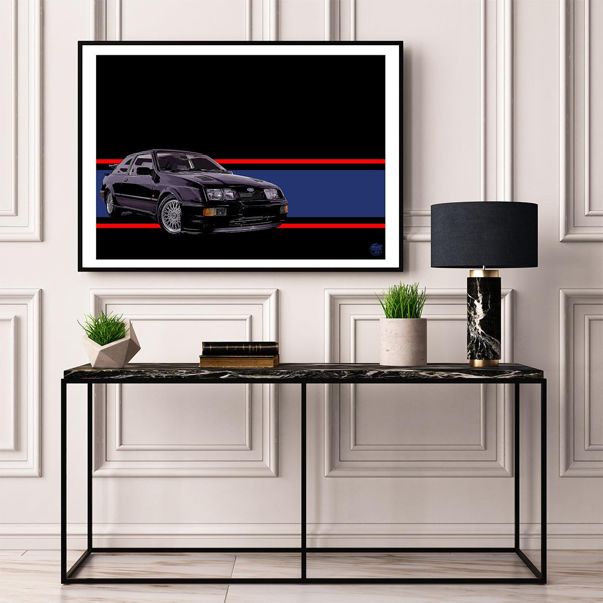 Ford Sierra RS500 Cosworth print - Fueled.art