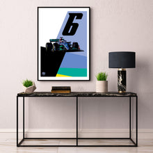 Cargar imagen en el visor de la galería, George Russell 2022 Mercedes F1 Print - Fueled.art

