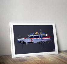 Load image into Gallery viewer, Ghostbusters Ecto 1 Print - Fueled.art
