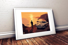 Cargar imagen en el visor de la galería, James Bond Aston Martin DB5 print - Fueled.art
