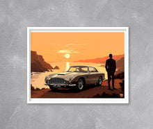 Lade das Bild in den Galerie-Viewer, James Bond Aston Martin DB5 print - Fueled.art
