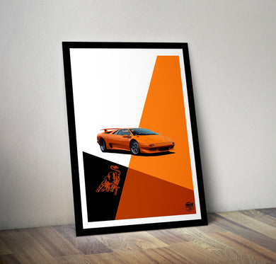 Lamborghini Diablo Print - Fueled.art