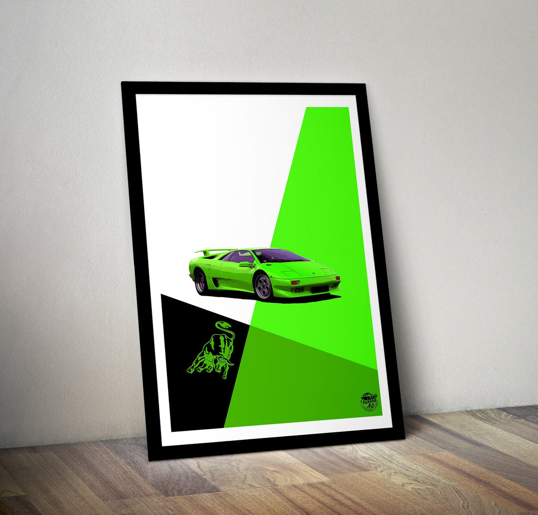 Lamborghini Diablo Print - Fueled.art