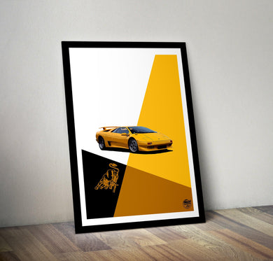 Lamborghini Diablo Print - Fueled.art