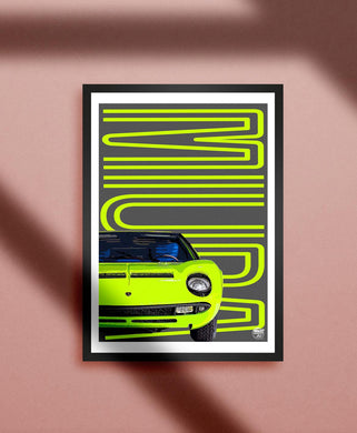 Lamborghini Miura Print - Fueled.art