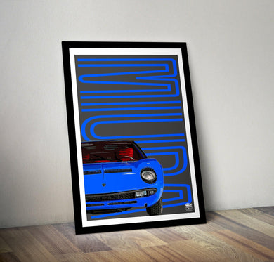 Lamborghini Miura Print - Fueled.art