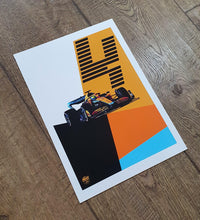 Load image into Gallery viewer, Lando Norris 2022 McLaren F1 Print - Fueled.art
