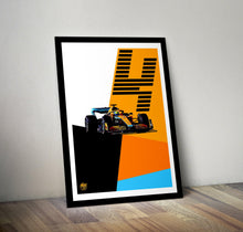 Load image into Gallery viewer, Lando Norris 2022 McLaren F1 Print - Fueled.art
