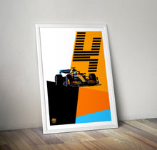 Load image into Gallery viewer, Lando Norris 2022 McLaren F1 Print - Fueled.art
