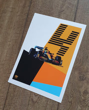 画像をギャラリービューアに読み込む, Lando Norris 2022 McLaren F1 Print - Fueled.art
