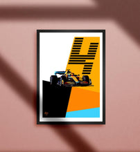 Load image into Gallery viewer, Lando Norris 2022 McLaren F1 Print - Fueled.art
