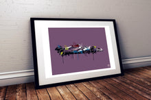Carica l&#39;immagine nel visualizzatore di Gallery, Lewis Hamilton 2022 Mercedes F1 Print - Fueled.art

