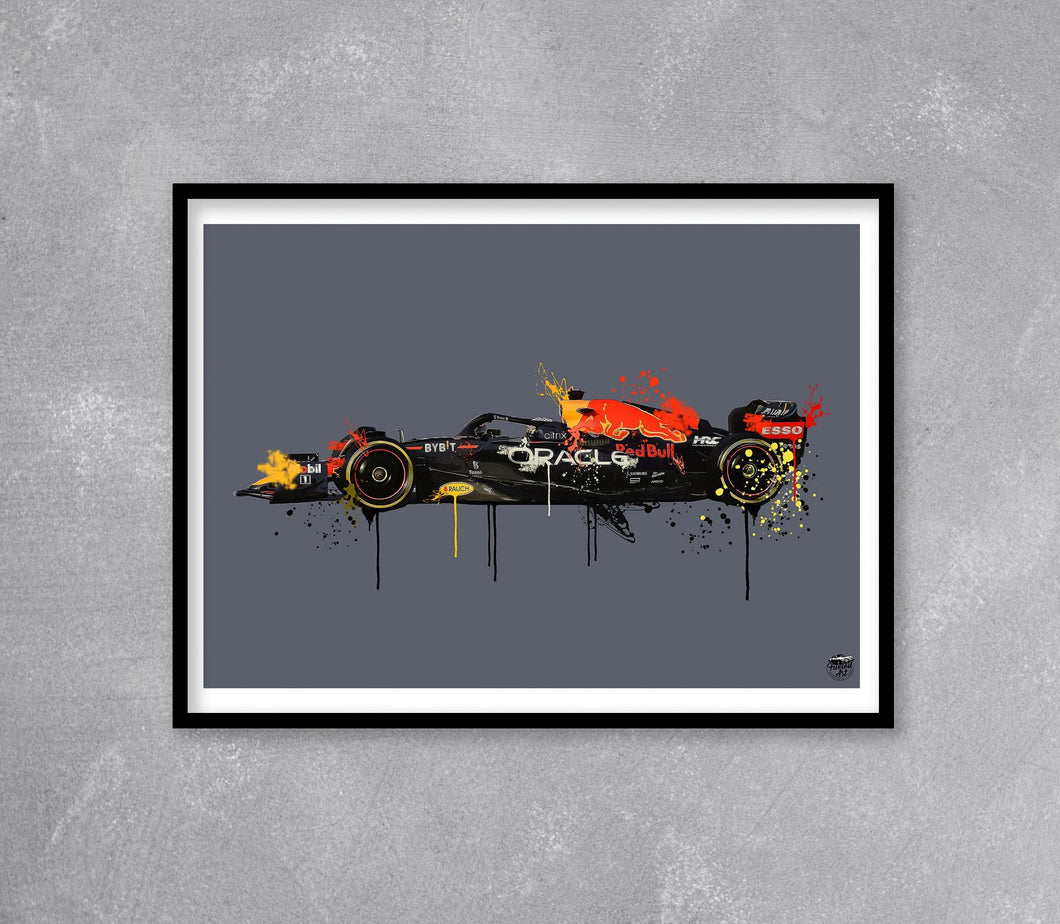 Max Verstappen 2023 Red Bull F1 Print - Fueled.art