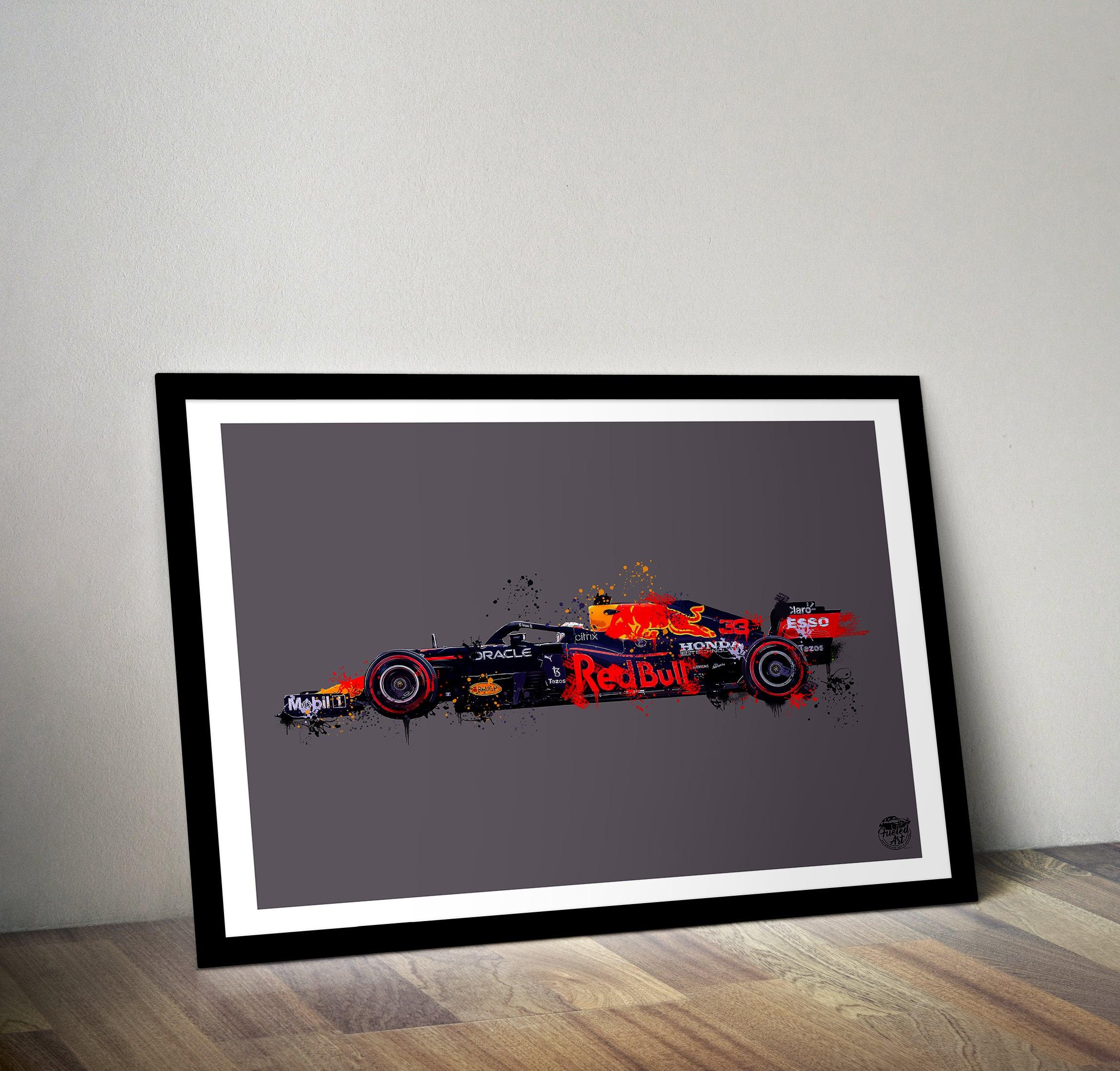 Max Verstappen Red Bull F1 Print - Fueled.art