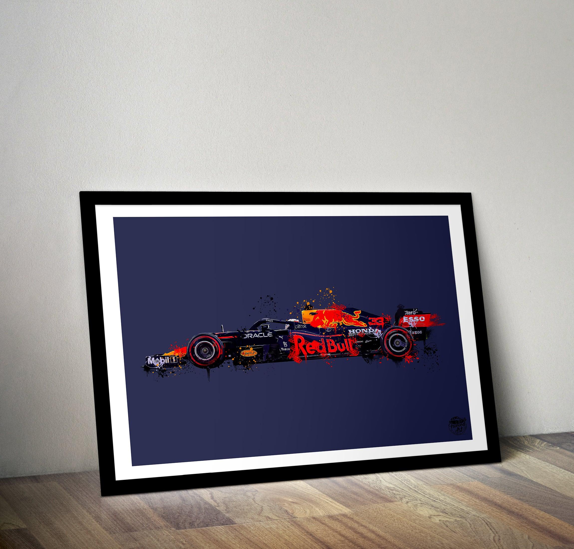 Max Verstappen Red Bull F1 Print - Fueled.art