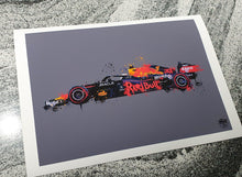 Load image into Gallery viewer, Max Verstappen Red Bull F1 Print - Fueled.art
