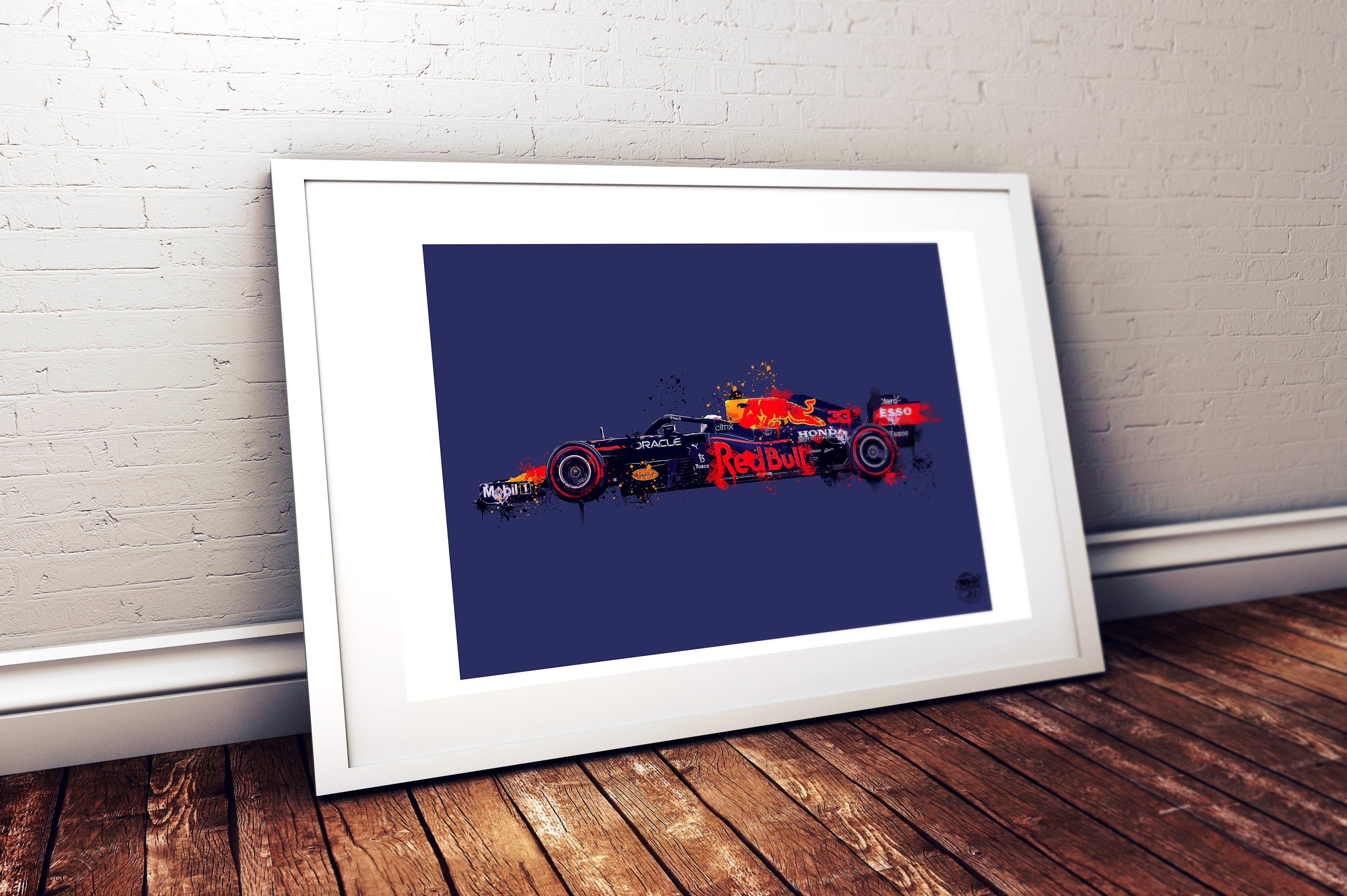 Max Verstappen Red Bull F1 Print - Fueled.art