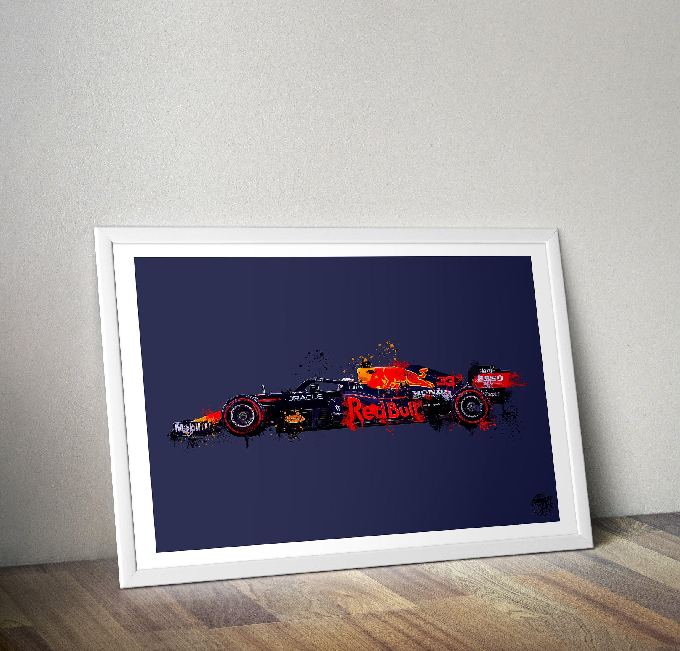 Max Verstappen Red Bull F1 Print - Fueled.art
