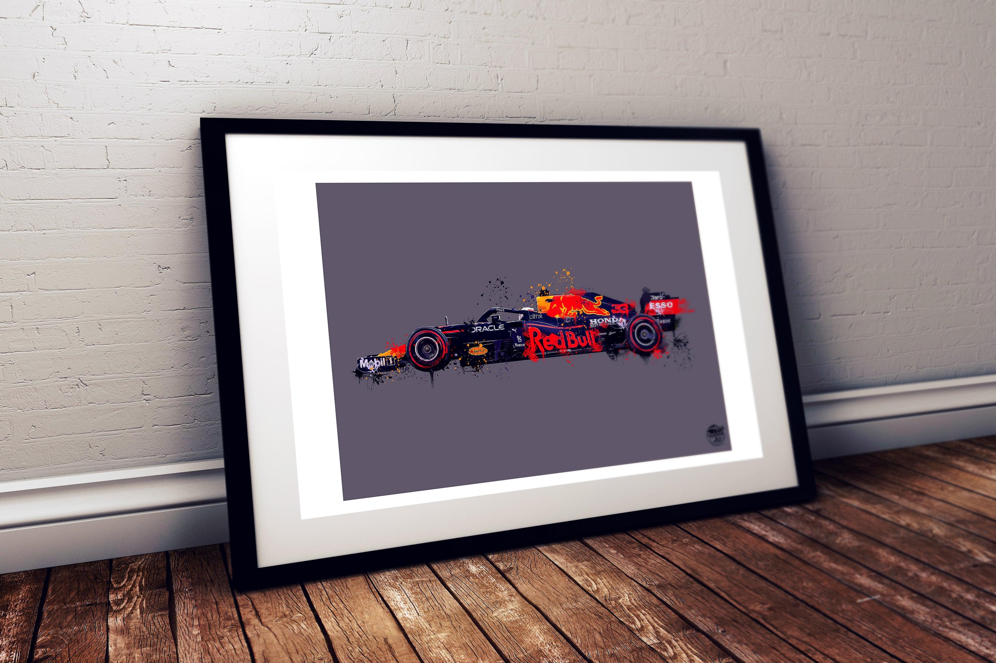 Max Verstappen Red Bull F1 Print - Fueled.art