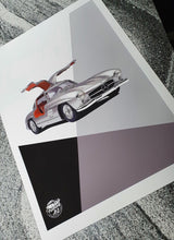 Load image into Gallery viewer, Mercedes-Benz 300SL Gullwing print - Fueled.art
