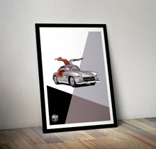 Load image into Gallery viewer, Mercedes-Benz 300SL Gullwing print - Fueled.art
