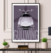 Load image into Gallery viewer, Mercedes-Benz 300SL Gullwing print - Fueled.art
