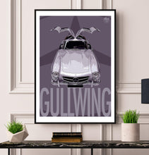 Lade das Bild in den Galerie-Viewer, Mercedes-Benz 300SL Gullwing print - Fueled.art
