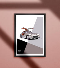 Load image into Gallery viewer, Mercedes-Benz 300SL Gullwing print - Fueled.art
