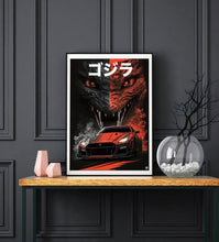 Load image into Gallery viewer, Nissan Skyline GTR Godzilla Print - Fueled.art
