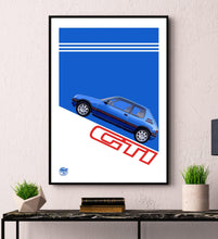 画像をギャラリービューアに読み込む, Peugeot 205 GTI Print - Fueled.art

