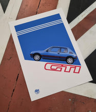 画像をギャラリービューアに読み込む, Peugeot 205 GTI Print - Fueled.art
