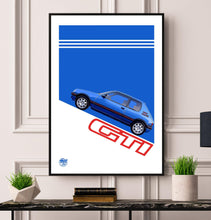 画像をギャラリービューアに読み込む, Peugeot 205 GTI Print - Fueled.art
