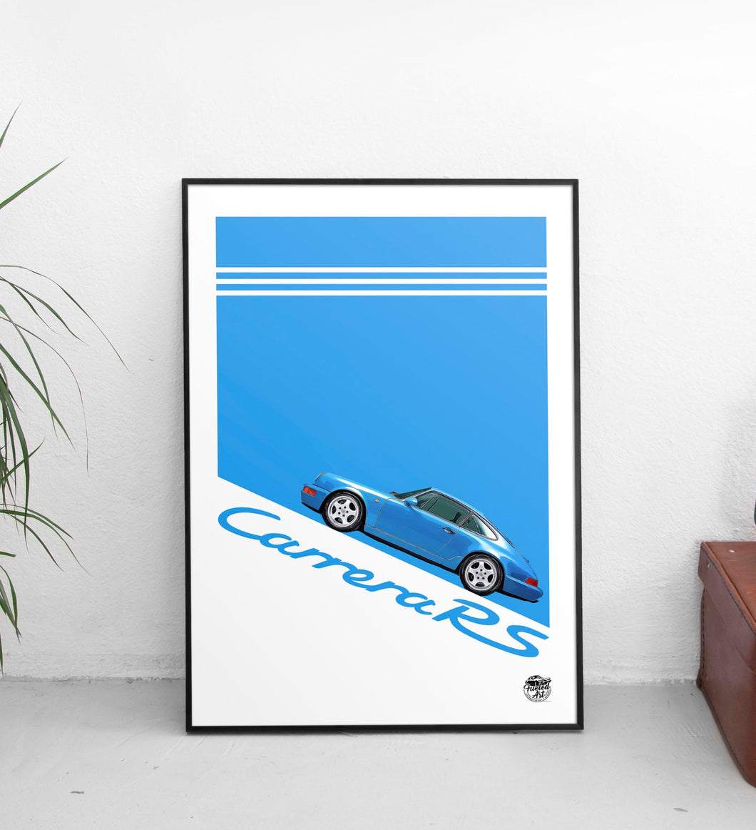 Porsche 911 964 Carrera RS Print - Fueled.art